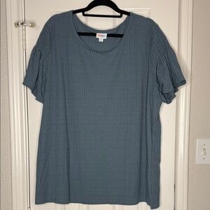 LuLaRoe Stephanie Top Steel Blue Women's